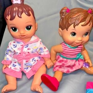 Lot of 2 Baby Alive 2013 & 2019 Dolls By Hasbro Baby Gets a Boo Boo